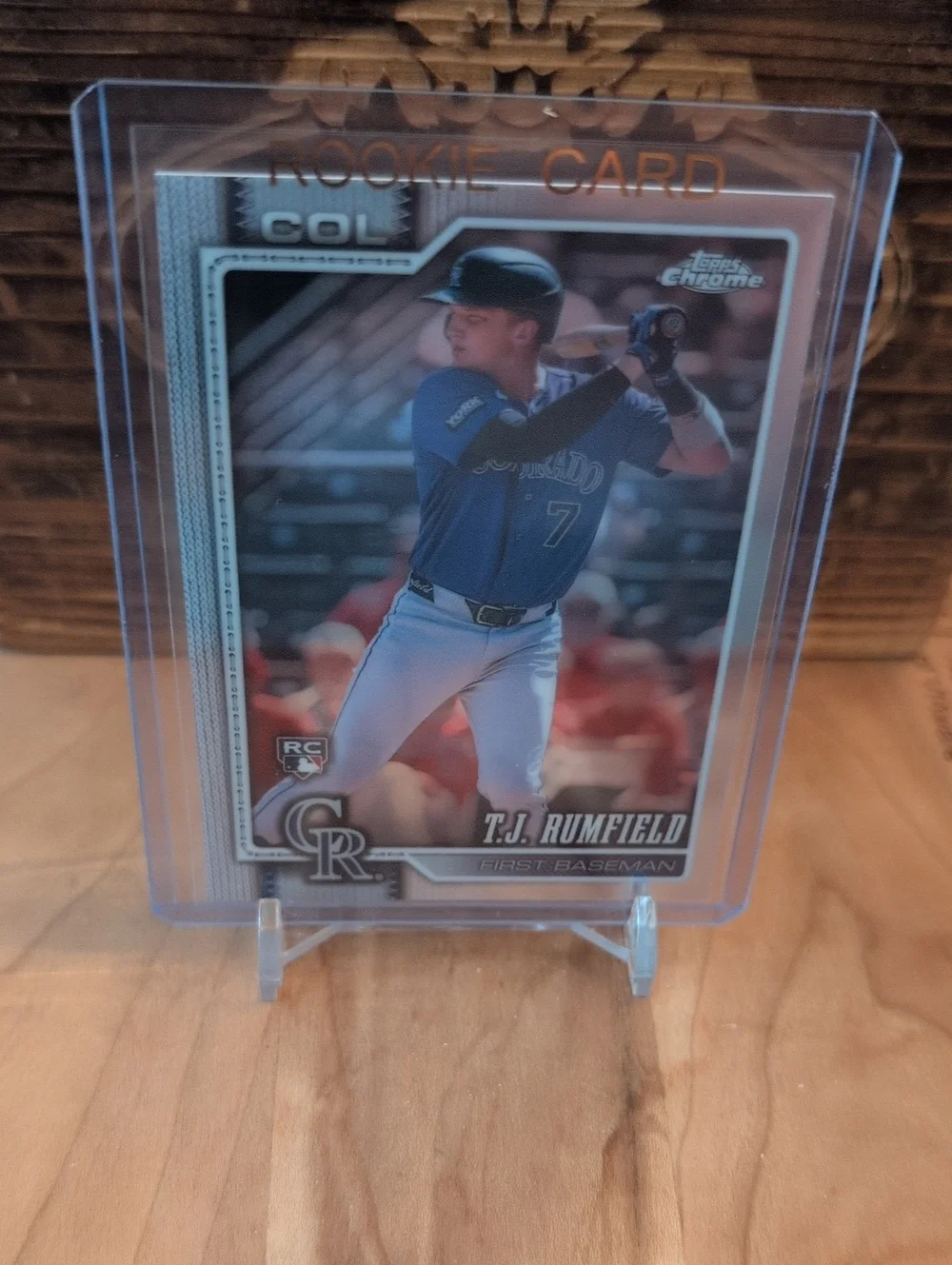 2026 Topps Chrome T.J. Rumfield Rookie Card Rockies
